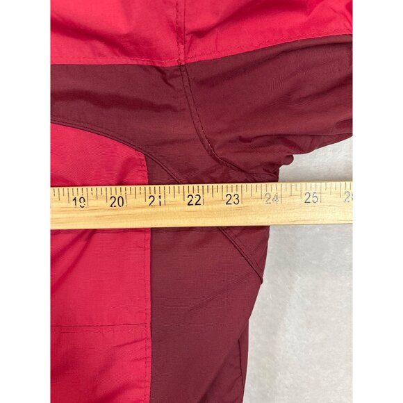 Columbia Coat Mens Large Red Waterproof Detachable Hood Zip Snap Pockets - Picture 16 of 16